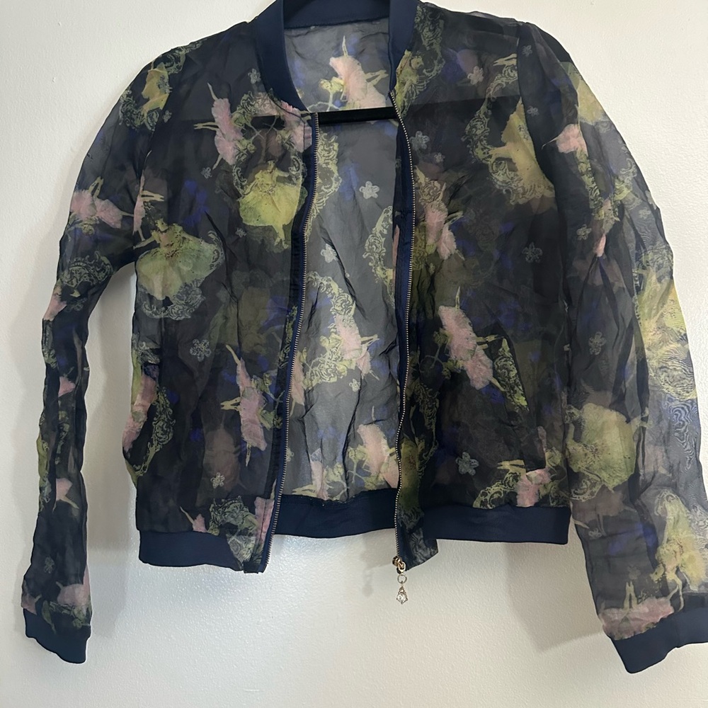 Floral Sheer Women's Jacket